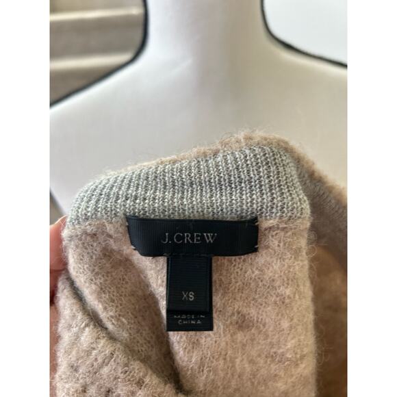 J.Crew Tan Alpaca 3/4 Length Sleeve Crewneck Sweater - Picture 3 of 5